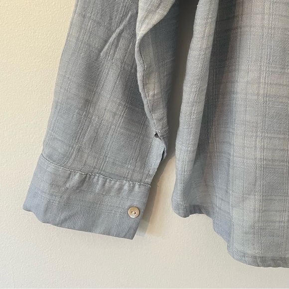 WRAP London Wool Blend Ruffled Button Down Shirt Top - Picture 3 of 15